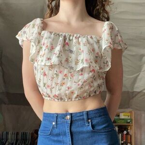 💐 Universal Floral Shirt, Strapless, Off the Shoulder, Tube Top, Bow Tie Straps